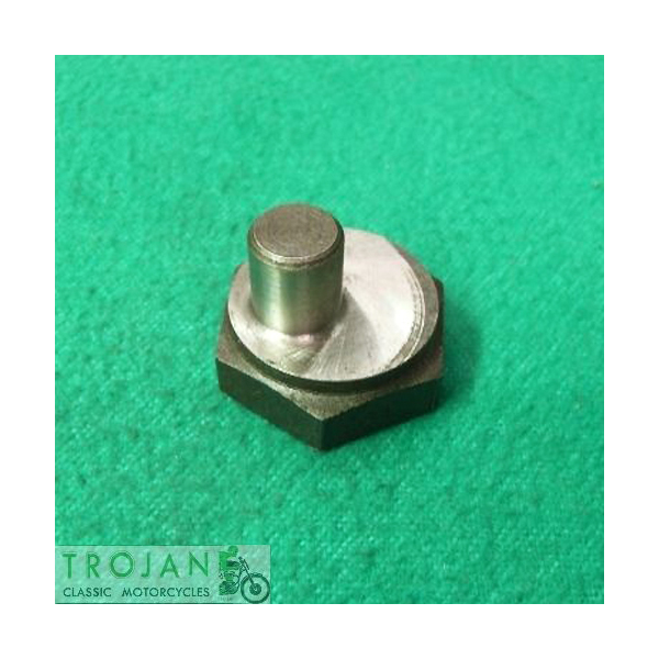INLET CAMSHAFT OIL PUMP DRIVE NUT, TRIUMPH 500, 650, 750, GENUINE, 71-1007