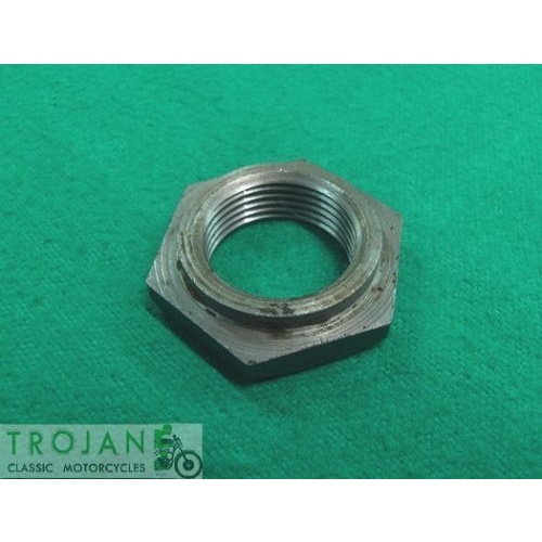 CRANK TIMING PINION NUT, 3/4" x 20TPI, TRIUMPH, GENUINE, 71-2877