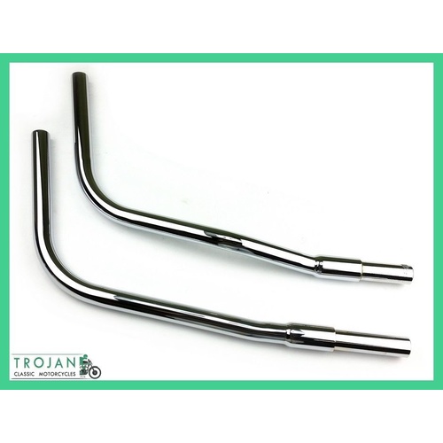 HEADER PIPES FOR TRIUMPH, T150 TRIPLES, 1973 ON (PAIR) GENUINE, 71-3812 71-3815