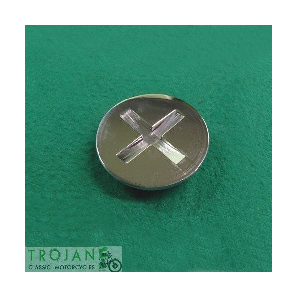 CHAINCASE INSPECTION CAP FOR TRIUMPH 750, TR7, T140 PRIMARY COVER, GENUINE 71-3895