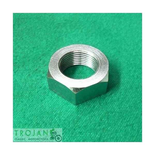 AXLE SPINDLE NUT, 3/4" x 20TPI, TRIUMPH, T100, T120, TR6, T150, GENUINE, 82-1747, F1747