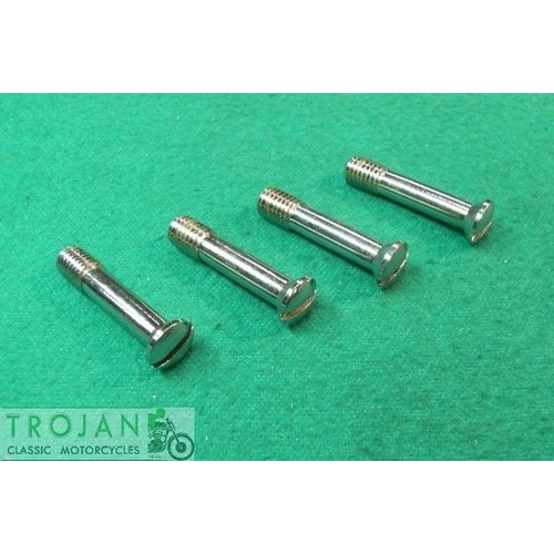 PETROL TANK PARCEL RACK SCREW SET OF 4, TRIUMPH TWINS, 82-2936, F2936
