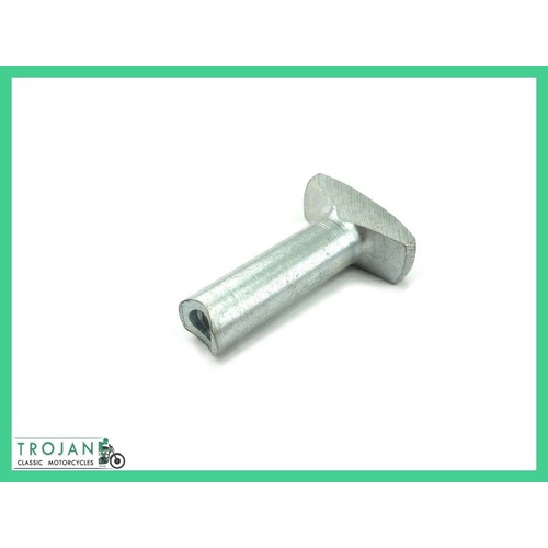 REAR BRAKE PEDAL ROD ADJUSTER NUT, 1/4" x 26TPI, TRIUMPH, GENUINE NOS, 82-3667