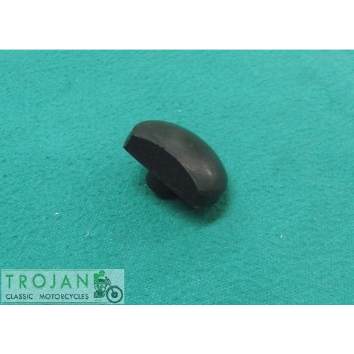SEAT BUFFER RUBBER, D SHAPED, TRIUMPH, 1963-70, GENUINE, 82-4898