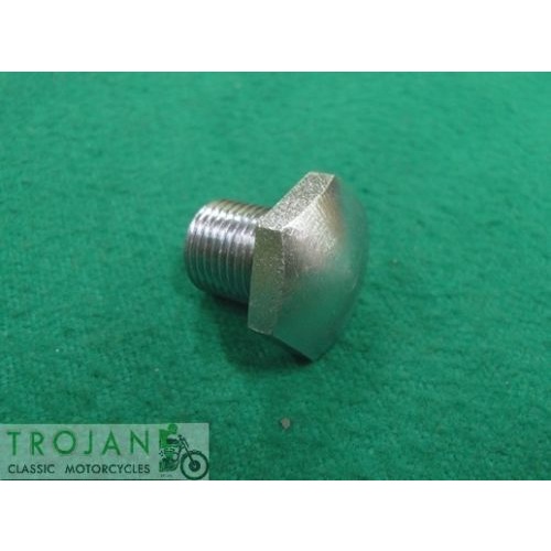 OIL TANK SUMP DRAIN PLUG BOLT, 3/8" x 28TPI, TRIUMPH, GENUINE, 82-5343