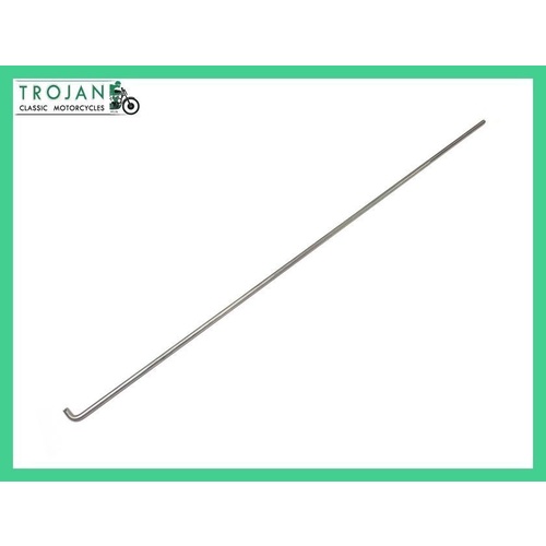 EXTENDED CUSTOM REAR BRAKE ROD, TRIUMPH, BSA, STAINLESS STEEL, 83-2860 E.