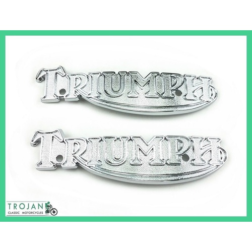 PETROL TANK BADGES, TRIUMPH TR7, T140, T160, 1978 ON (PAIR) 83-5361