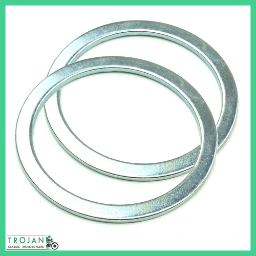 FORK OIL SEAL RETAINING WASHERS (PAIR) TRIUMPH, BSA, GENUINE, 97-0431, H431, 75-5088