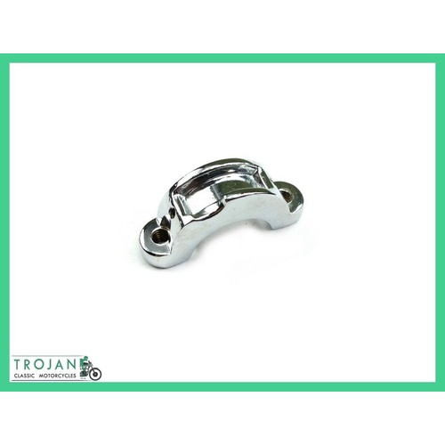 HANDLEBAR LEVER AND SWITCH MOUNTING CLAMP, 7/8", TRIUMPH, GENUINE NOS, 97-0668A