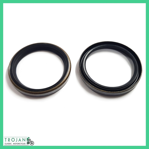 FORK SEALS (PAIR) TRIUMPH PRE-UNIT, 5T, T100, T110, 6T, T120, GENUINE, 97-1168, H1168