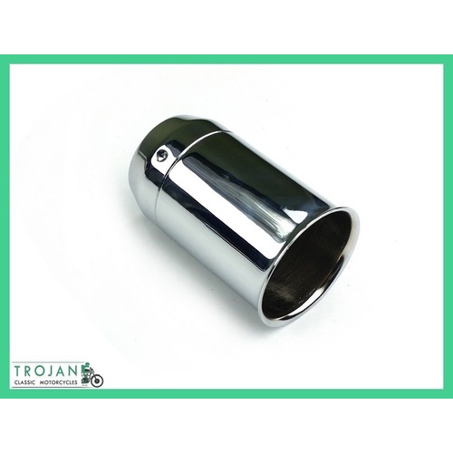 FORK SEAL HOLDER WITH SEAL, CHROME, TRIUMPH, BSA, 1968-1970, GENUINE, 97-3633, H3633