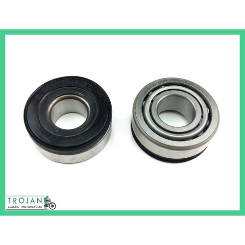 STEERING HEAD BEARING SET, TRIUMPH, BSA, OIF,  TR6, T120, TR7, T140, GENUINE, 97-4031