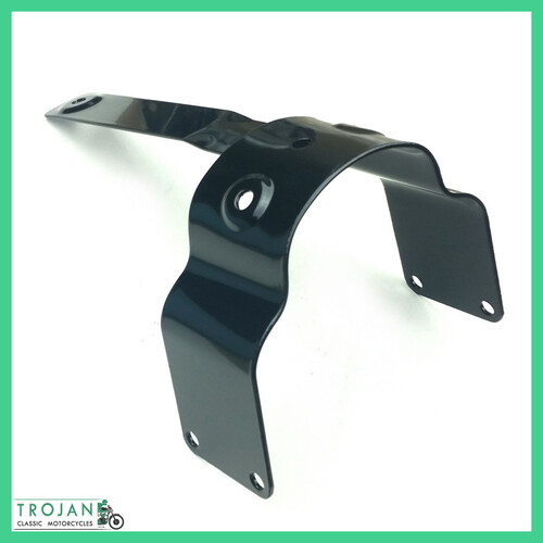 FRONT MUDGUARD BRIDGE, BLACK, TRIUMPH UNIT 750, 1976 ON GENUINE, 97-7004, 97-5058