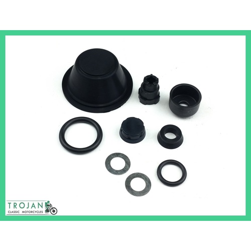 MASTER CYLINDER SEAL KIT, TRIUMPH FRONT, NORTON REAR, GENUINE, 99-2768, 19-4700