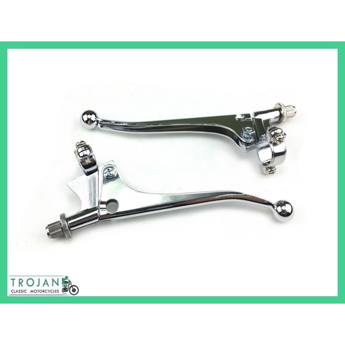 LEVER, 7/8", BRAKE & CLUTCH, BALL END, WITH ADJUSTERS, 208 PA, BAR0036/37