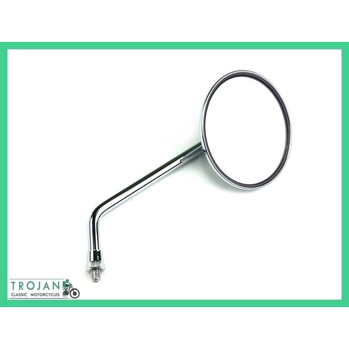 4" MIRROR, UNIVERSAL, CLASSIC ANGLE STEM, 8MM THREAD, BAR0088