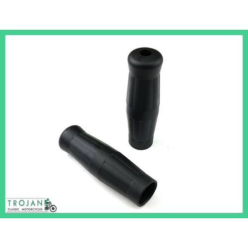HAND GRIPS, 7/8" HANDLE BAR, COKE BOTTLE, BLACK (PAIR) CUSTOM, CHOPPER, BOBBER