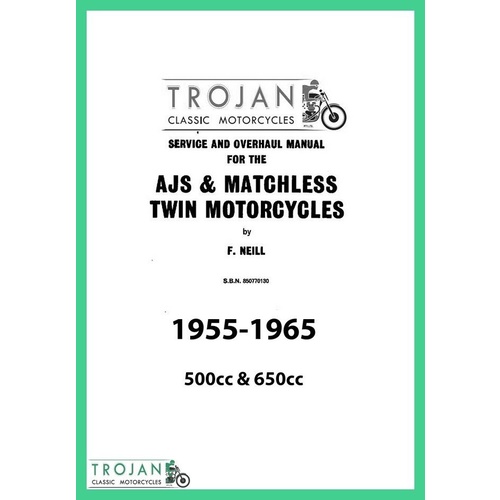 MANUAL, AJS, MATCHLESS, 500 650 TWINS, 1955-1965, BKM0002