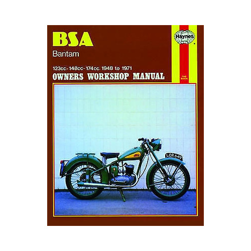 MANUAL, HAYNES, BSA, BANTAM, ALL MODELS 1948-1971, REPAIR MANUAL, BKM0006