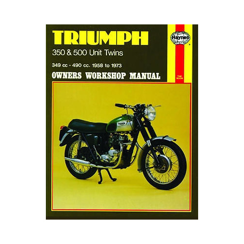 MANUAL, HAYNES, TRIUMPH, TWINS, UNIT, 350/500, '58-73, BKM0015