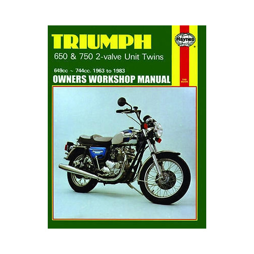 MANUAL, HAYNES, TRIUMPH, TWINS, UNIT, 650/750, '63-83, BKM0016