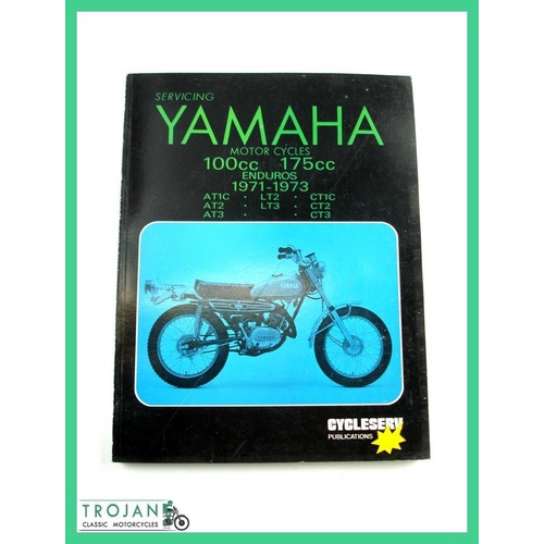MANUAL, CLYCLESERV, YAMAHA, 100cc - 175cc ENDUROS, AT, LT, CT, 1971-73, BKM0026