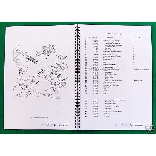 PARTS BOOK, TRIUMPH, 1976-1977, T140V, TR7RV, BKP0012