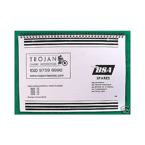 PARTS BOOK, BSA, 1968, A50, A65, BKP0020