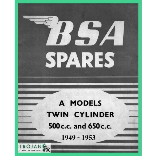 PARTS BOOK, BSA, A7, A10, 1949-1953, BKP0032