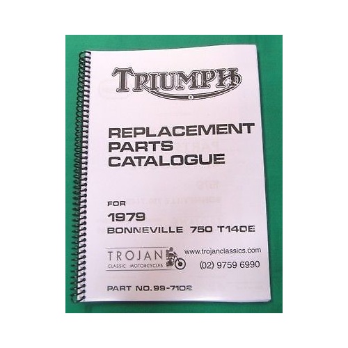 PARTS BOOK, TRIUMPH, 750, 1979, T140, BKP0052