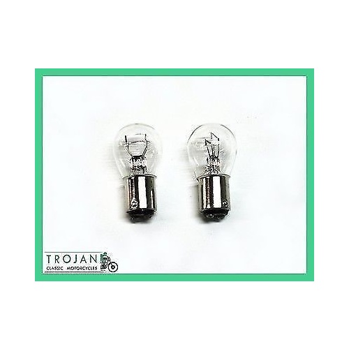 BULB, 6V, STOP LAMP, TAIL LIGHT, LUCAS TYPE, 21/3W, 384 (PAIR)