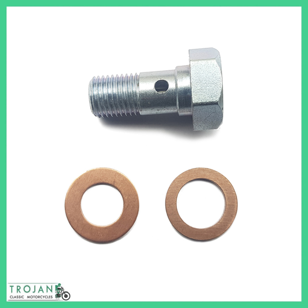 FRONT BRAKE MASTER BANJO BOLT WASHER SET, TRIUMPH, TR7, T140, T160, 60-4183, 60-4182, 60-4184