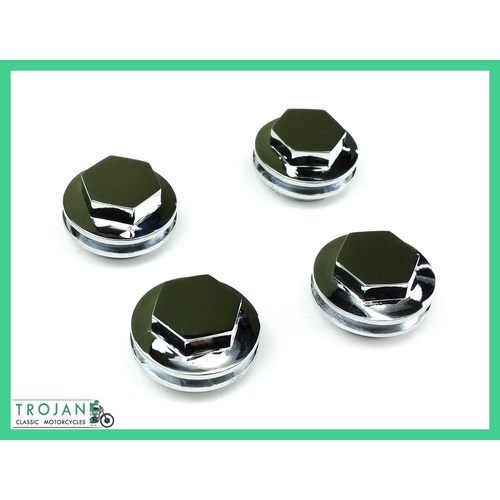 ROCKER BOX CAP, FOR TRIUMPH, UNIT, HEX (SET OF 4) 71-2744, 70-4610, 70-3752