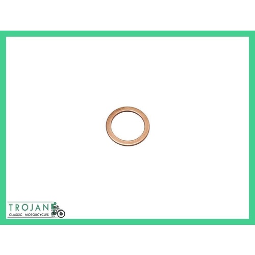COPPER WASHER, CRANKCASE SUMP DRIAN PLUG, TRIUMPH, 70-5315, ENG0036