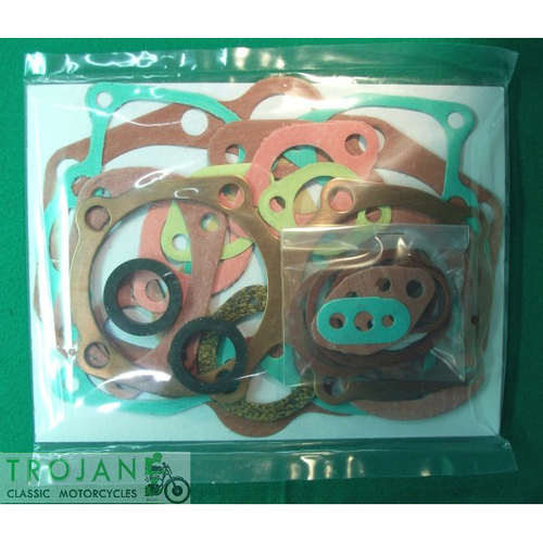 ENGINE GASKET SET, TRIUMPH, PRE UNIT,  TWIN 650, ALLOY HEAD, 1956-62, ENG0166