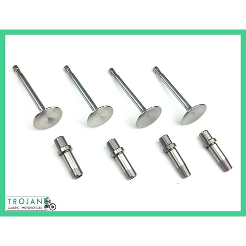 VALVES & GUIDES, TRIUMPH,PRE-UNIT,650,T110,TR6, IRON HEAD,1954-57 (SET), ENG0170