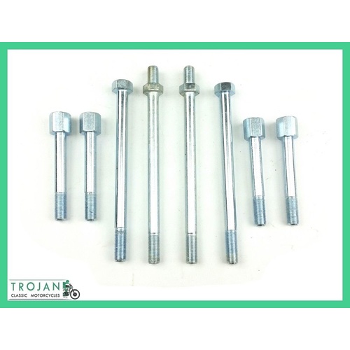 CYLINDER HEAD BOLT SET, TRIUMPH UNIT 350, 500, T90, T100, 1958 ON, ENG0178