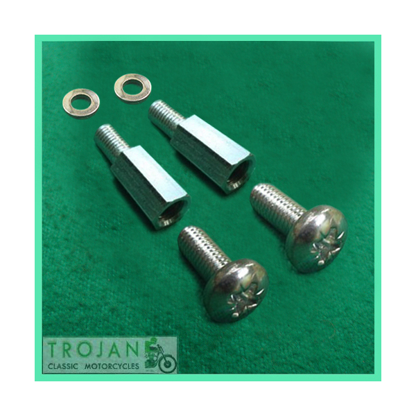 POINTS PLATE PILLAR BOLT SET, SCREW, WASHER, TRIUMPH BSA, 70-4747, 70-6559, 70-7354