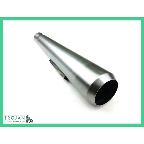 MUFFLER, UNIVERSAL, REVERSE CONE RACE MEGAPHONE, RAW (LEFT OR RIGHT), EXH0079