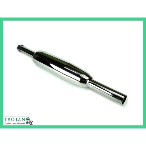UNIVERSAL MUFFLER, EARLY TRIUMPH T120 STYLE TO OIF, TR6, T120, TR7, T140, A65, 1971 ON
