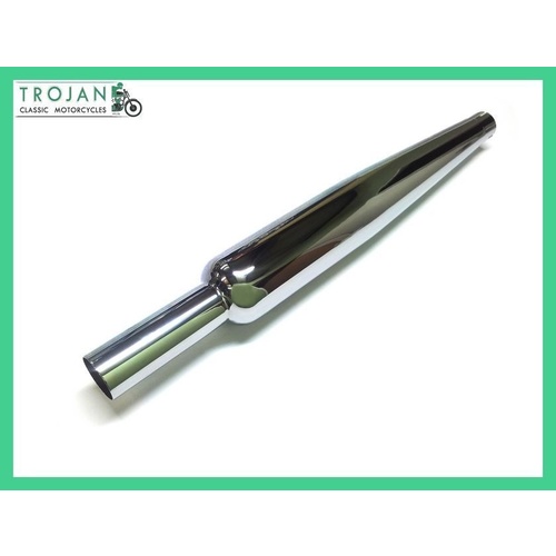 MUFFLER, UNIVERSAL, BSA GOLDSTAR STYLE (LEFT OR RIGHT) CAFE RACER, EXH0087
