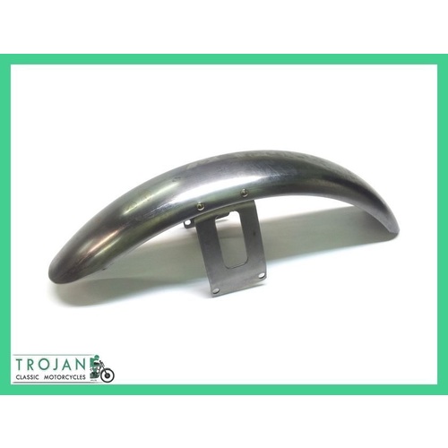 FRONT MUDGUARD, FENDER, CUSTOM, 4" WIDE, RAW STEEL, FDR0002