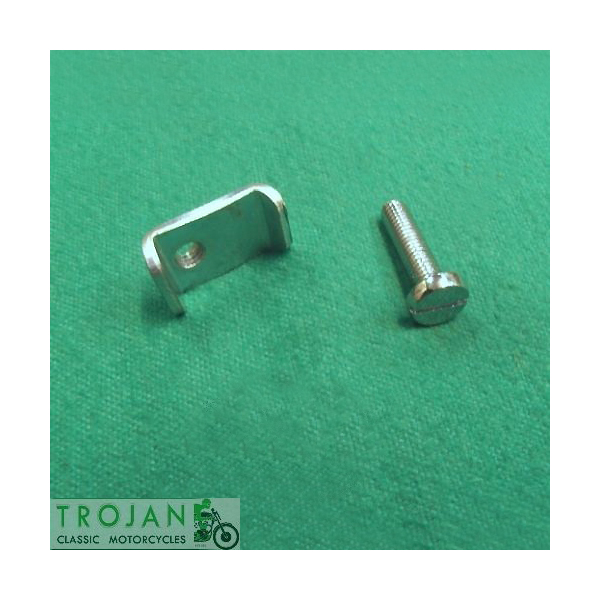 HEAD LAMP RETAINING PLATE & SCREW, FOR LUCAS SSU700P, 534296, 144921, 99-0690