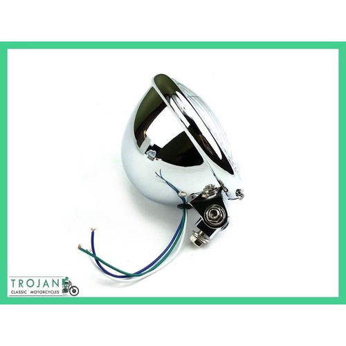 HEADLAMP, 5 3/4", BATES TYPE, BASE MOUNT, CONVEX, H4, HLP0038