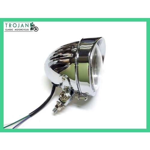 SPOTLIGHT, HEADLAMP, HEADLIGHT, 4 1/2", CUSTOM FLUTED, BASE MOUNT, H3, HLP0054