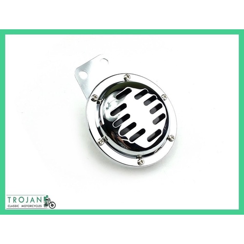 HORN, 6V, UNIVERSAL, CLASSIC GRILL, CHROME, HRN0004
