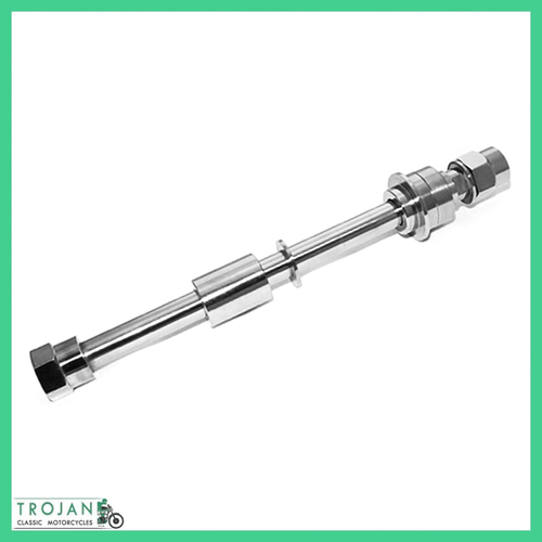 REAR WHEEL SPINDLE AXLE ASSY, NORTON COMMANDO 1968-74, STAINLESS STEEL0, 06-0289