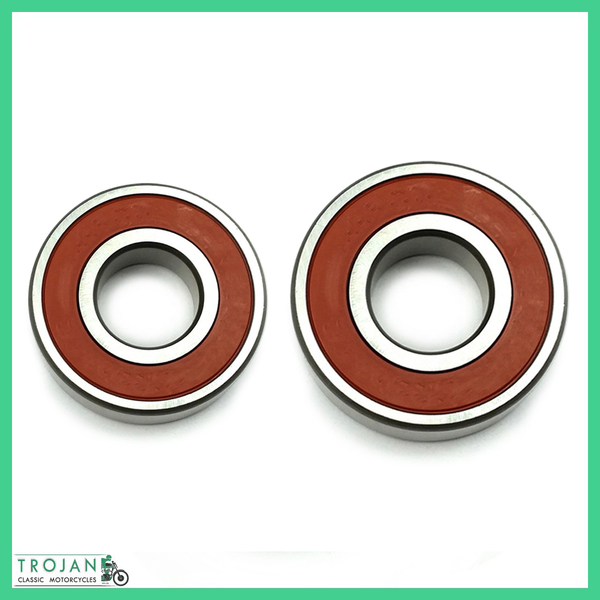 FRONT WHEEL BEARINGS (SET 2) TRIUMPH DISC, TR7, T140, 37-7041, 37-7042, 57-1070, 37-0653