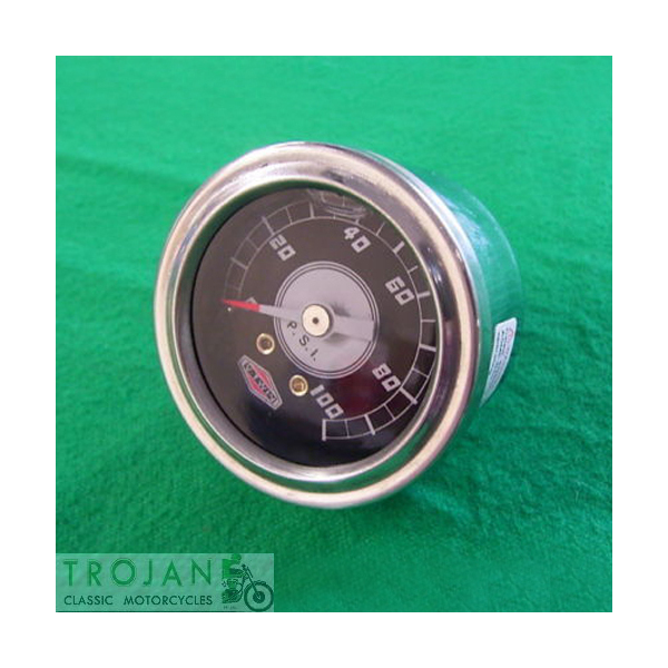 OIL PRESSURE GAUGE, 100 PSI, LIQUID, CUSTOM, CHOPPER, BOBBER, TRIUMPH, BSA, NORTON