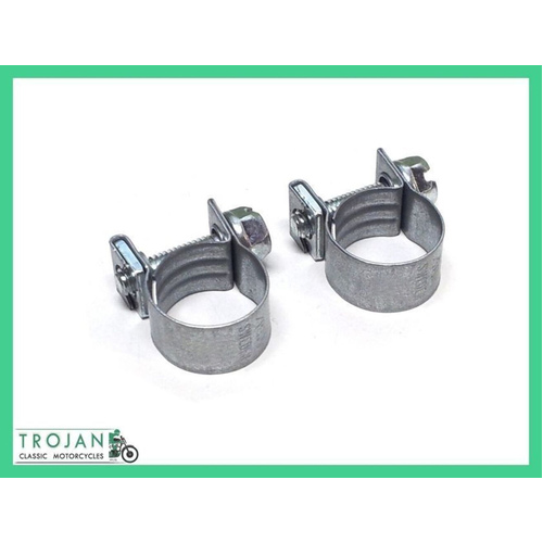 OIL HOSE CLAMP, 15MM DIAMETER, TRADITIONAL (PAIR) TRIUMPH, NORTON, BSA, OTK0027